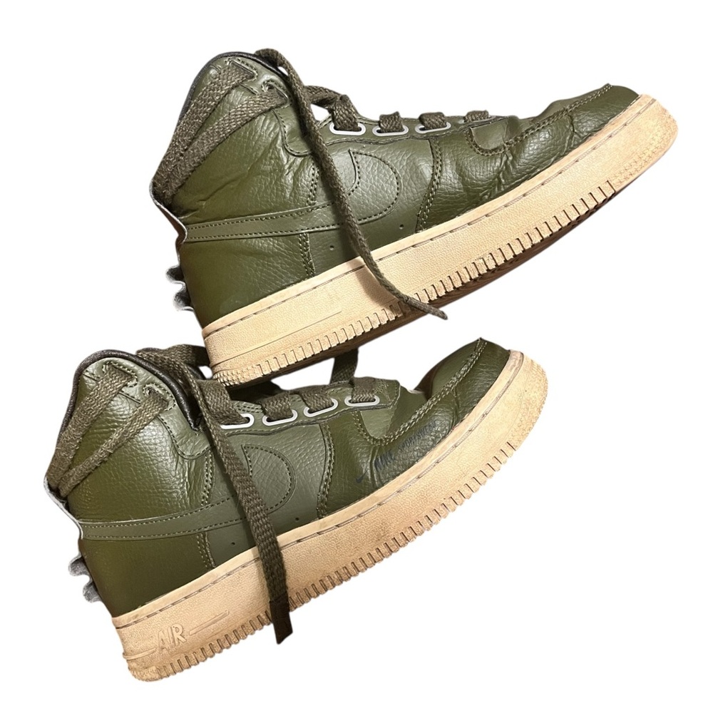Nike Olive Airforce 1 High-Top Sneakers